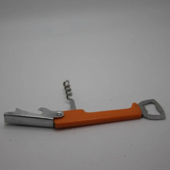 Vintage Orange Handle Wine Corkscrew Bottle Opener Bar Tool‎ Kitchen Gadget