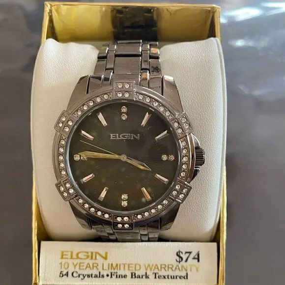 Elgin Men's Watch and Bracelet Set