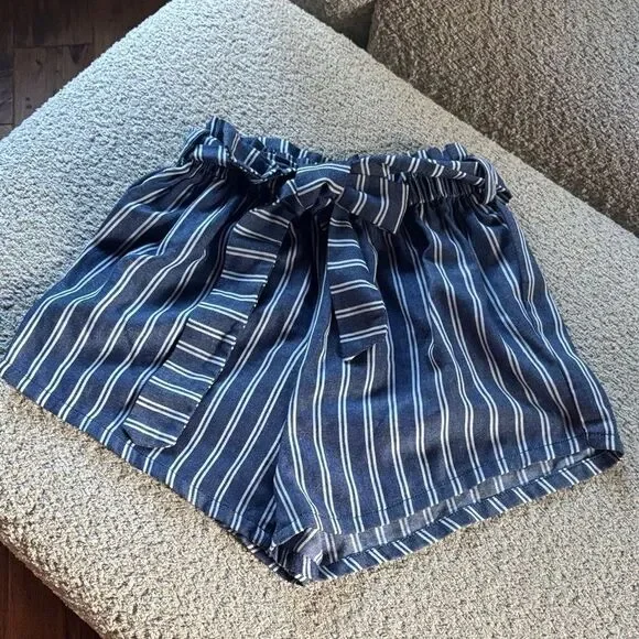 Striped Blue Women's Shorts