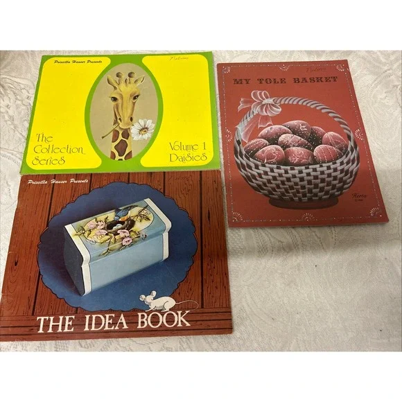TOLE PRISCILLA HAUSER &HERTA IDEA BOOKS PAINTING‎ BOOKS 1977,78 AND 80 VINT Book