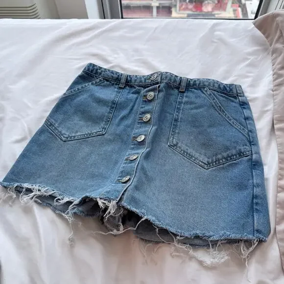 UO BDG Denim Button-Down Skort