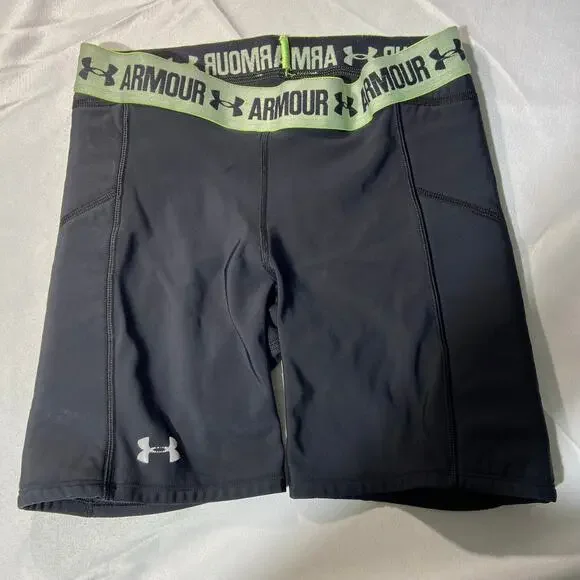 Under Armour Black Padded Biker Shorts Small