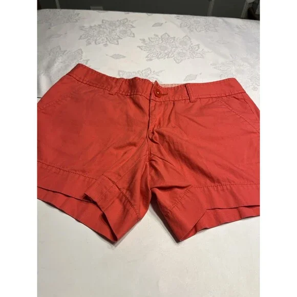 Lilly Pulitzer Pink Chinos Callahan Short Nautical Beach Preppy Casual Size 2