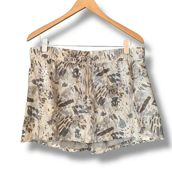 Stio Grey Taupe Second Light Nylon Pull On Skort Size Large