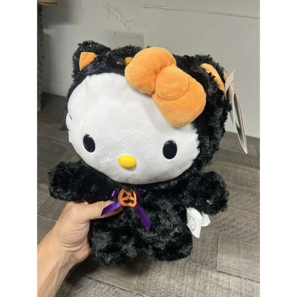 Hello‎ Kitty Animated Halloween Black Cat Side Stepper Plush Greeter NWT