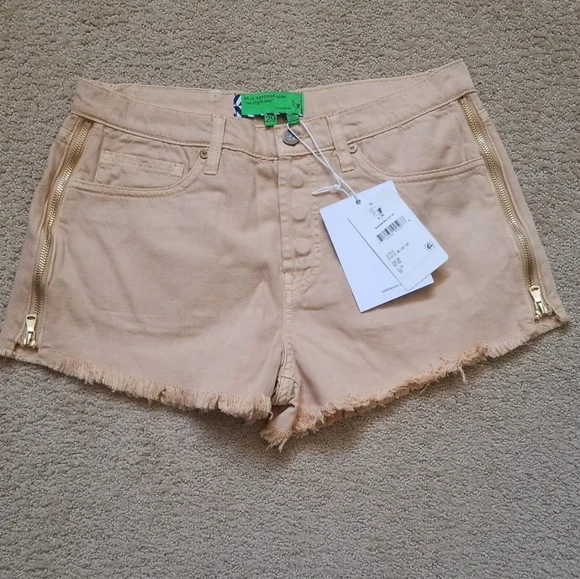 SANDRINE ROSE BY FREE PEOPLE DENIM SHORTS.