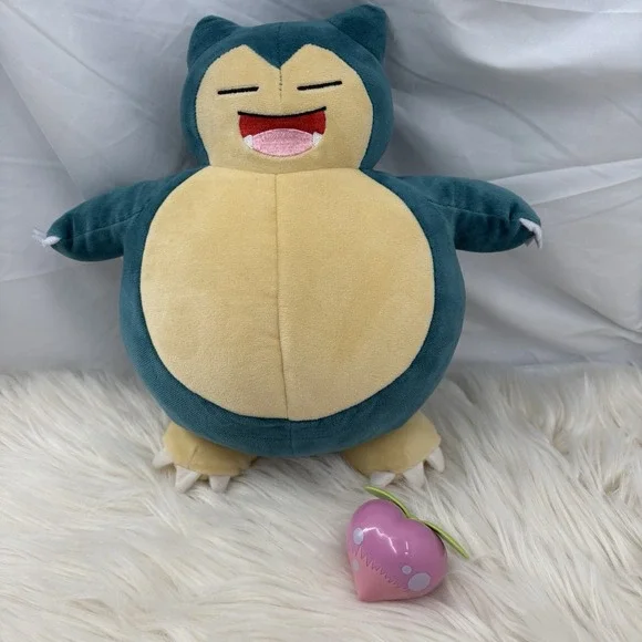 Pokemon Official Snooze Action Snorlax Interactive Toy Plush Snores When Pressed