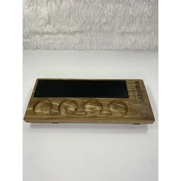 Tequila Herradura Tequila Tasting‎ Tray Shots Wood Bar Chalk Man Cave NEW