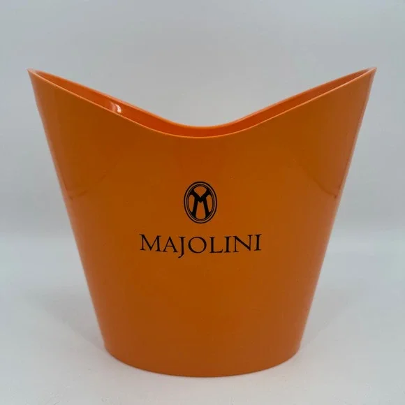 Majolini Orange Rumex Bucket Patented Ice Wine Cooler‎ Made in Italy