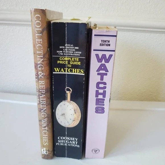 Watch Collection and Repair Books Parts Guides Cooksey Shugart Cutmore Lot Of 3