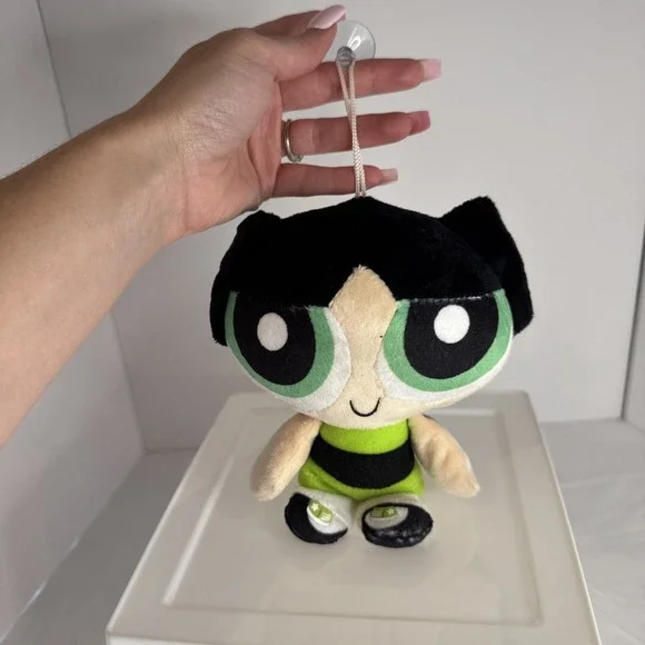 Powerpuff Girls Buttercup Plush Toy With Suction Cup‎ And String