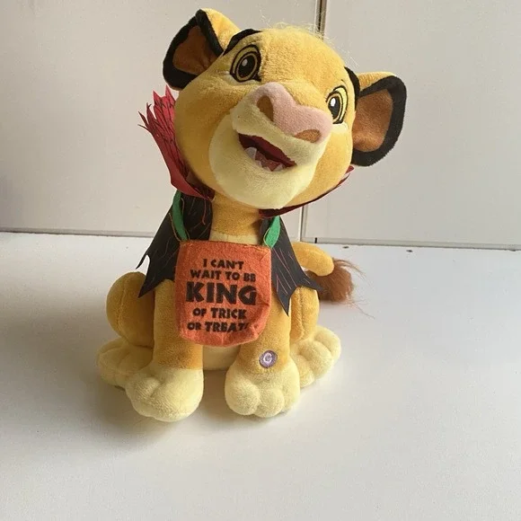 DISNEY Gemmy Halloween LION KING SIMBA‎ Scoots Swivels Sings 10