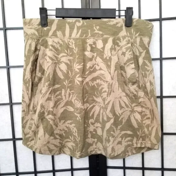 Columbia Knit Skirt with Pockets, Olive Green, Athletic Athleisure, Tropical