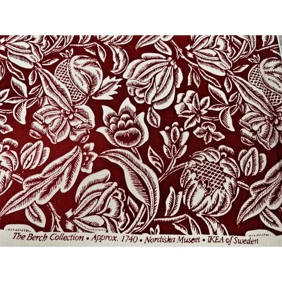 IKEA Of Sweden Floral Print Fabric by Nordiska‎ Museet 2 yards- NWOT
