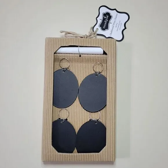 Mud Pie Chalkboard Wine Charm Set