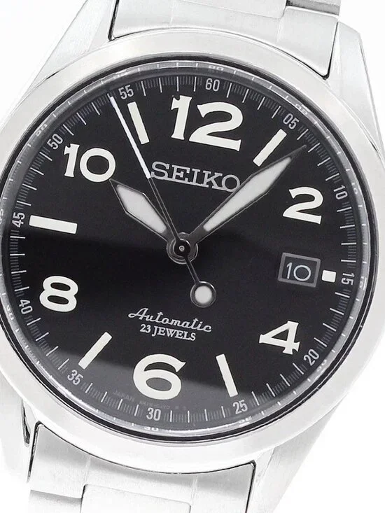 SEIKO mechanical SARG009/6R15-02R0 Date Black Dial Automatic Men's Watch