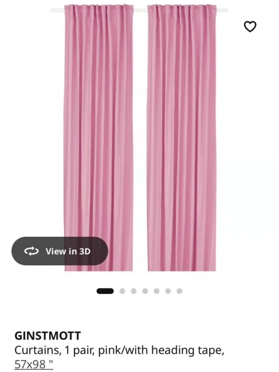 GINSTMOTT Ikea Curtains (4 panels)