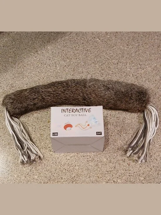 Cat Toy Bundle: Jkanti Interactive Ball & Rabbit Fur Catnip Kicker (NWT)