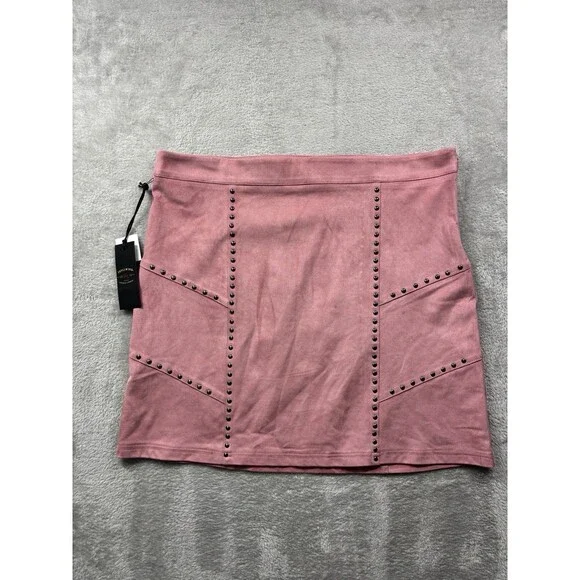Idylwind Miranda Lambert Mauve Studded Skirt Womens XL New w Tags Western