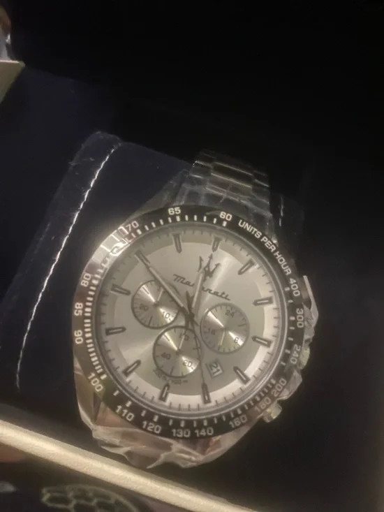 New Men’s Maserati Silver Chronograph Men's Watch