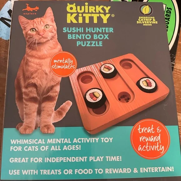 Quirky kitty educational cat toy