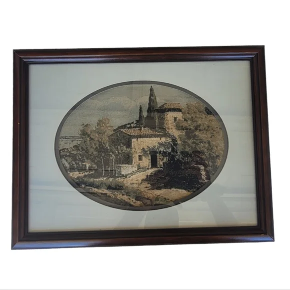 Vintage Framed Tapestry