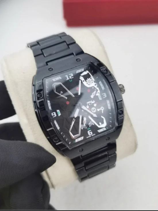 Designer luxury black watch