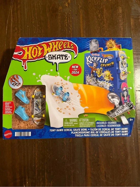 Hot Wheels Skate Tony Hawk Cereal Skate Bowl - Blue & Orange