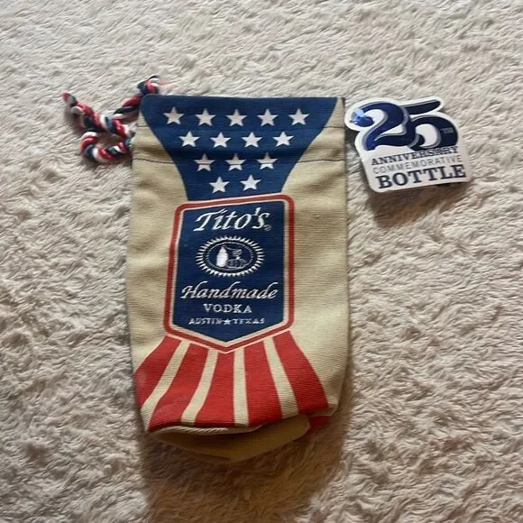 NWT Titos 25th anniversary commemorative bottle cover
