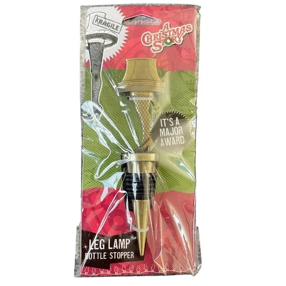 NEW A Christmas Story Leg Lamp Wine Bottle Stopper Major‎ Award Barware Gift