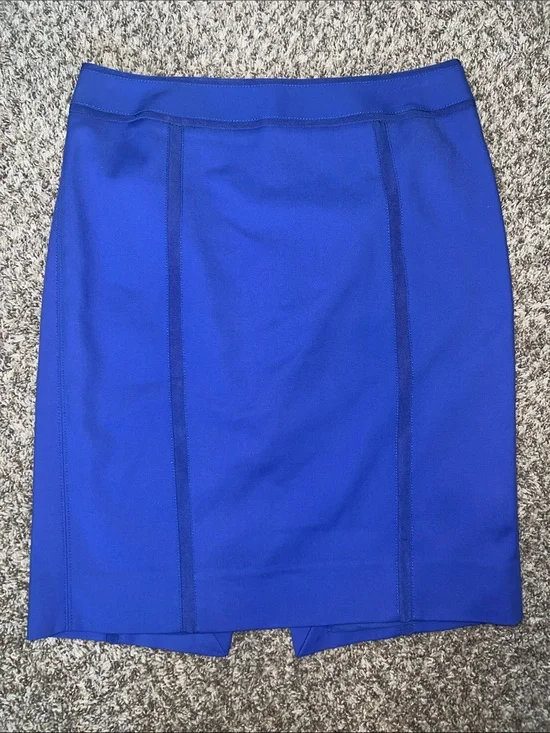 White House Black Market Purple PERFECT FORM Pencil Skirt Sz 10! Very nice!