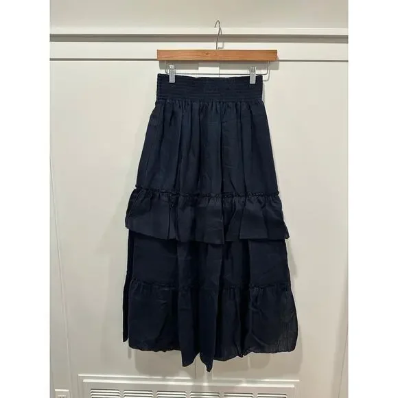 Sundays by We Are Sundays Linen Maxi Skirt Size S