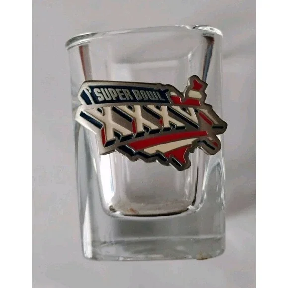 Superbowl XXXVI Shot Glass New England Patriots Champions