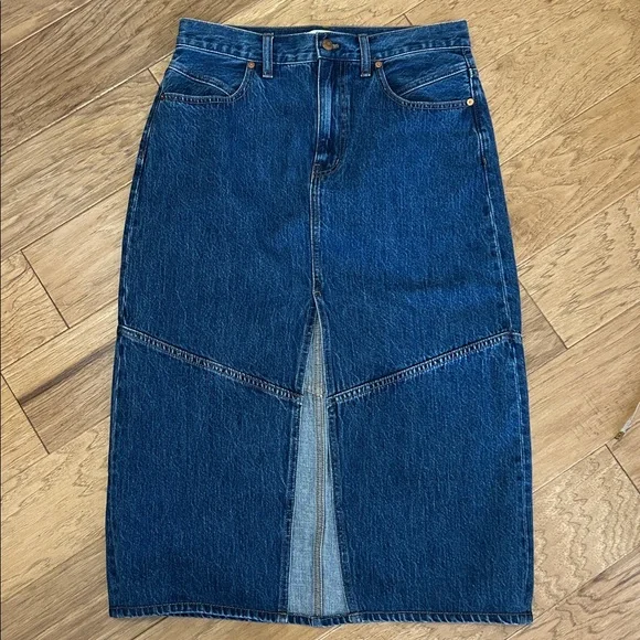 Madewell Blue Denim Skirt