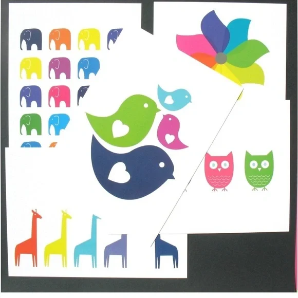 KORT colorful art card set from IKEA 5”x 7”