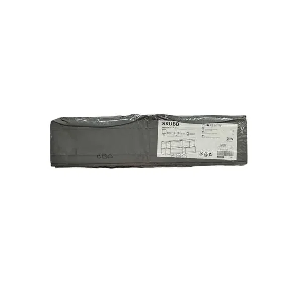 IKEA Skubb Dark Gray Drawer Organizers Set of 6 New Sealed