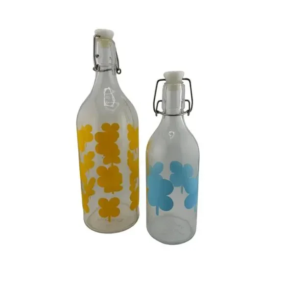IKEA Sommar Limited Edition Drink Bottles with Caps Set of 2
