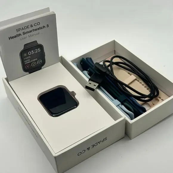 Spade & Co Health Smartwatch 3 for Android - Black - Smart Watch