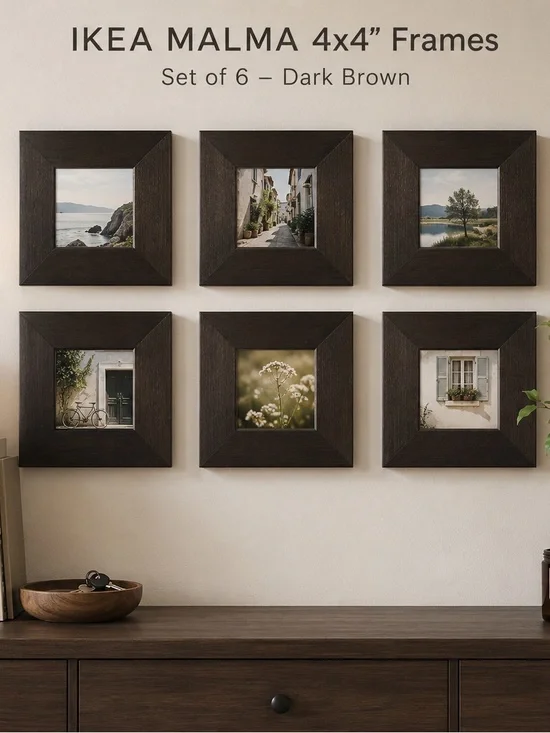 IKEA MALMA Dark Brown Square 4x4
