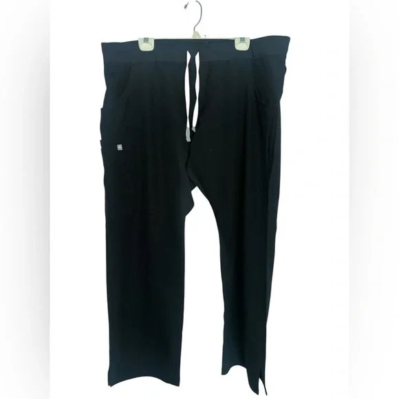 NWOT Figs Black Scrubs Tapered Fit Elastic Waist Technical Collection XXL