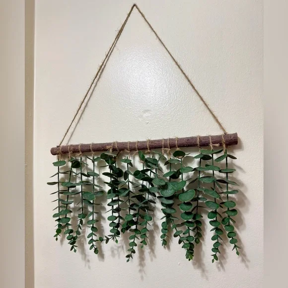 Green Hanging Eucalyptus Wall Decor - Natural Wall Accent