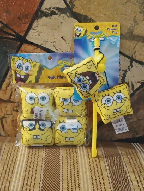 𝐒𝐩𝐨𝐧𝐠𝐞𝐛𝐨𝐛 𝐒𝐪𝐮𝐚𝐫𝐞𝐏𝐚𝐧𝐭𝐬 𝐂𝐚𝐭 𝐓𝐨𝐲𝐬 𝐁𝐮𝐧𝐝𝐥𝐞
