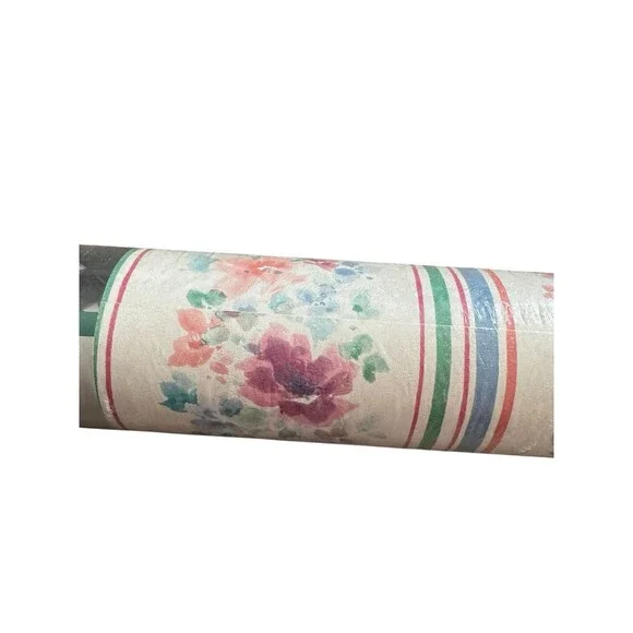 Vintage FASHION POINT‎  FLORAL  Wall Paper  1 Rolls Vintage Wallpaper SEALED