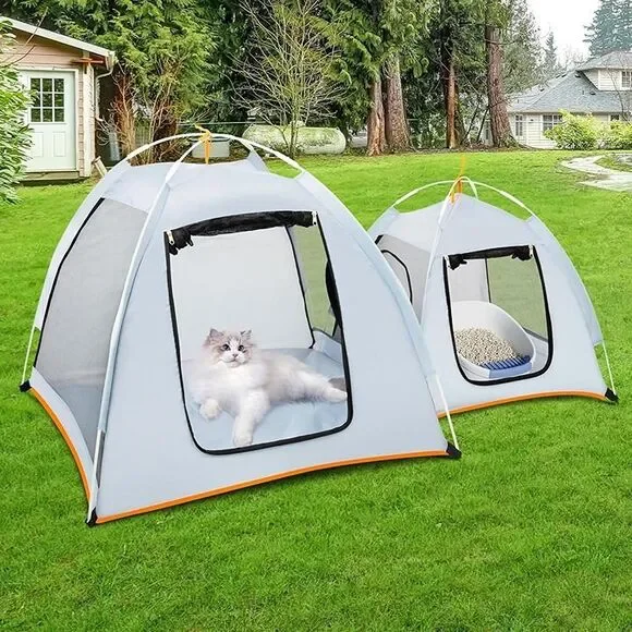 Cat Tent Playpen Foldable Portable Pet Tent Kitten Puppy NIB Litter Box 1947FT