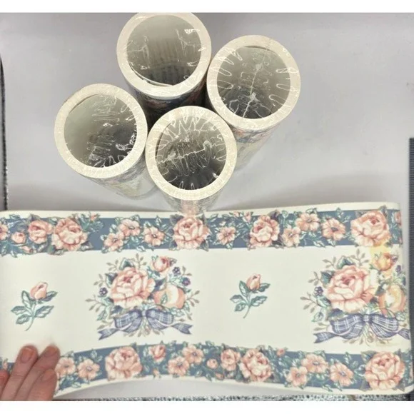 Wallpaper Border Country Chic Cottage Grandma Core Chelsea Lane 5 Rolls 6