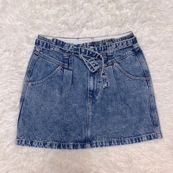 Abercrombie & Fitch Blue Mini Skirt Casual
