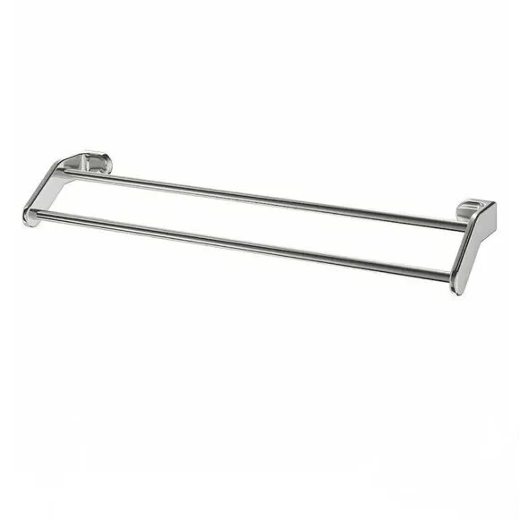 IKEA KALKGRUND Chrome Plated Double Towel Rod Rail