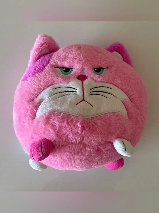Idea Tank Hangry Petz Lucy Pink Cat Plush 8
