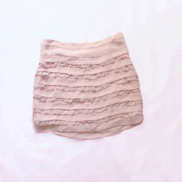 diane von furstenberg ⋆ silk ruffle skirt