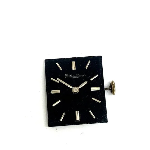 Lucien Piccard Watch Black Dial Swiss Mechanical Movement WORKS FOR REPAIR PARTS